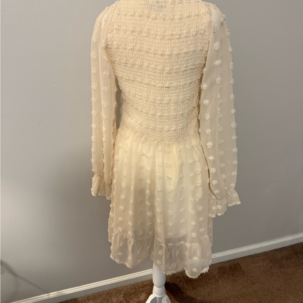 BTFBM Cream Polka Dot Dress - Picture 4 of 10